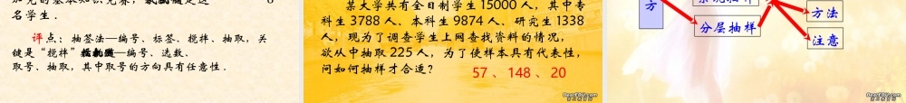 河北省定州地区高三数学抽样方法资料 新课标 课件