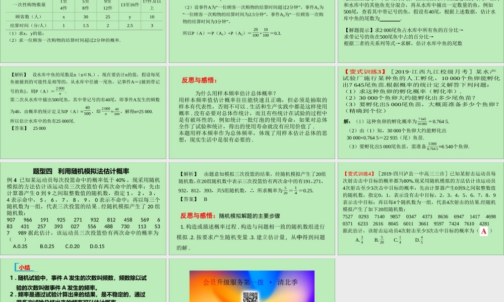 高中数学 第十章 概率 103 频率与概率课件 新人教A版必修第二册 课件