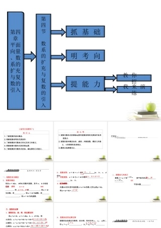 高考数学 第四章第四节数系的扩充与复数的引入课件 新人教A版 课件