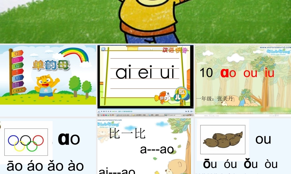 (部编)人教2011课标版一年级上册ao--ou--ui
