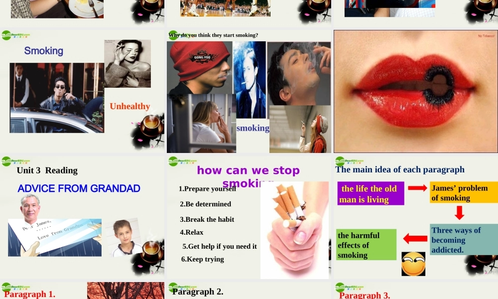 高中英语评优课资料6 Unit 3 A Healthy Life课件