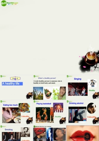 高中英语评优课资料6 Unit 3 A Healthy Life课件