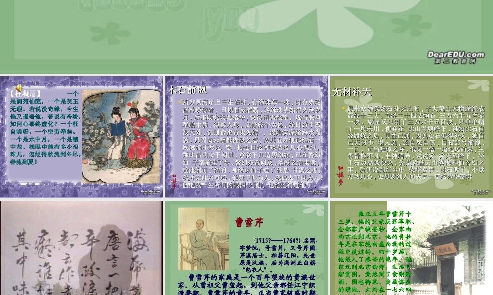 高中语文林黛玉进贾府教学课件 新课标 人教版 课件