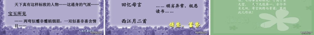 高中语文林黛玉进贾府教学课件 新课标 人教版 课件
