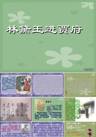 高中语文林黛玉进贾府教学课件 新课标 人教版 课件