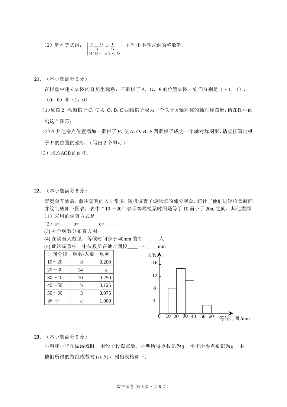 启东初中1组试题_第3页