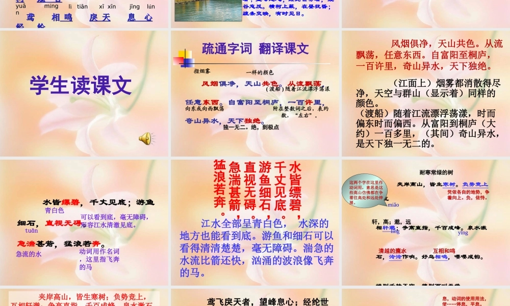 与朱元思书课件