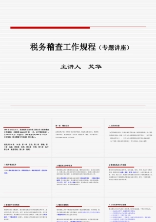 税务稽查工作规程(专题讲座)