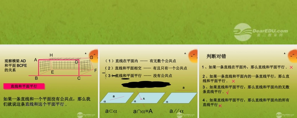 高中数学 21空间点、直线、平面之间的位置关系  课件二 新人教A版必修2 课件