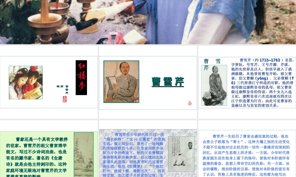 高中语文：林黛玉进贾府 课件新人教版 课件