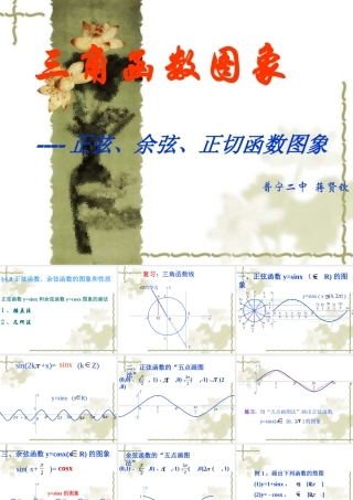高考数学专题课件：正弦、余弦函数的图象 课件