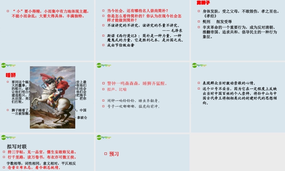 高中语文( 布衣总统 孙中山)课件 粤教版必修1 课件