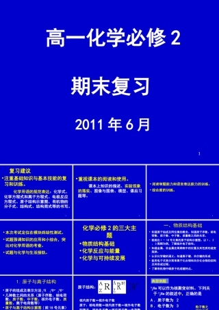 必修化学2期末复习2010[1].6.10