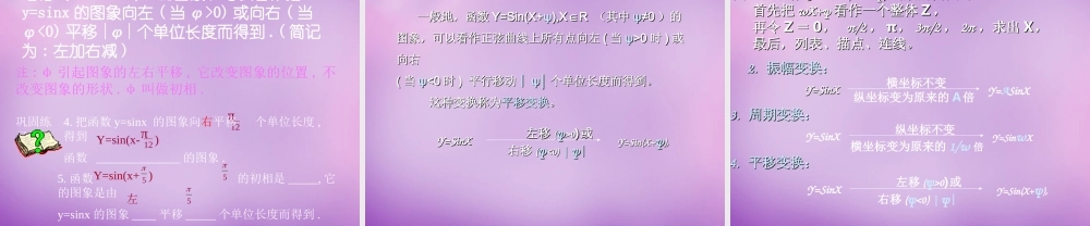 高中数学(4.8函数yAsin(ωxφ)的图象)课件 新人教版必修4 课件