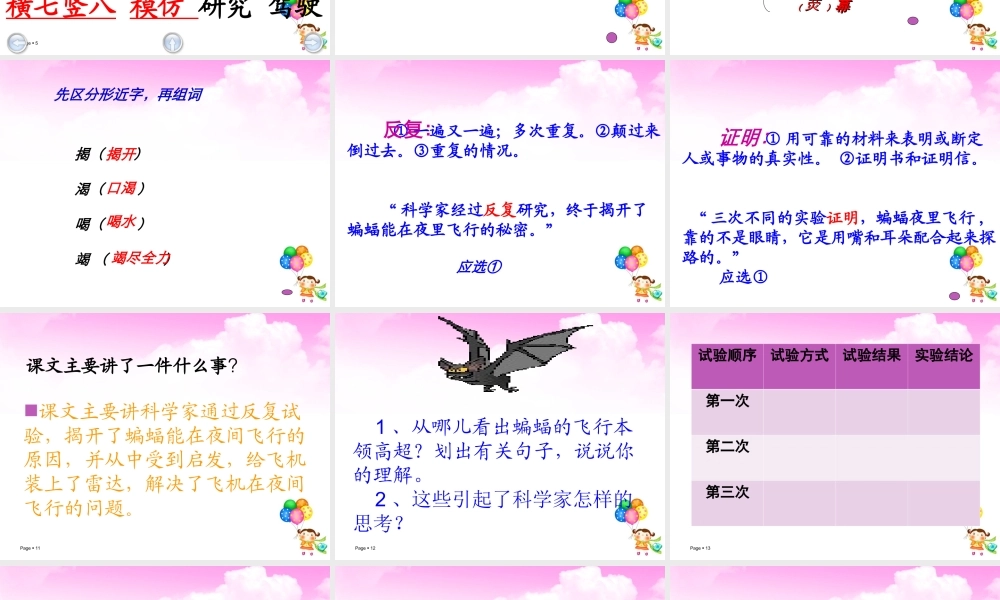 11.蝙蝠和雷达课件