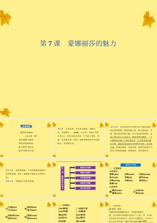 高中语文 37(蒙娜丽莎的魅力)精品课件 鲁人版必修2 课件