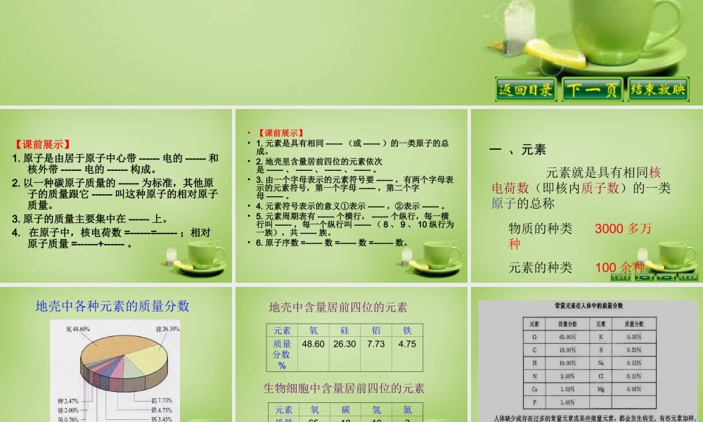 辽宁省灯塔市第二初九年级中学九年级化学上册 3.3 元素课件 (新版)新人教版 课件