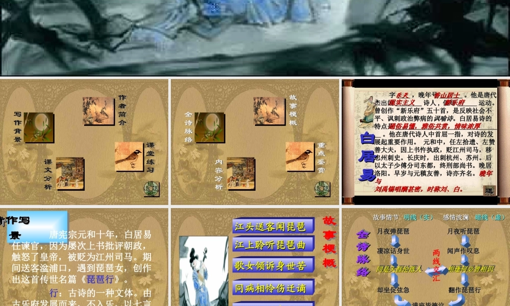 高二语文琵琶行课件 人教版 课件