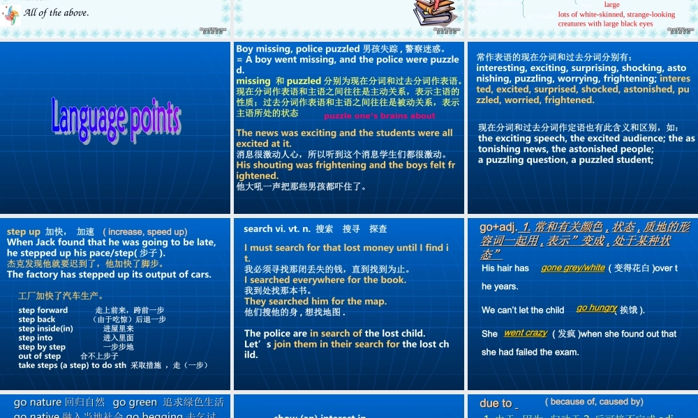 模块二高一英语Unit1 language points课件 牛津英语 课件