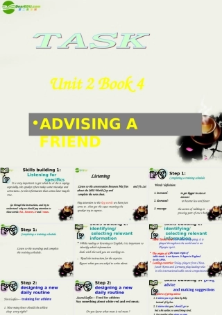 高中英语 Unit2(Sporting events)Task课件2 牛津译林版必修4 课件