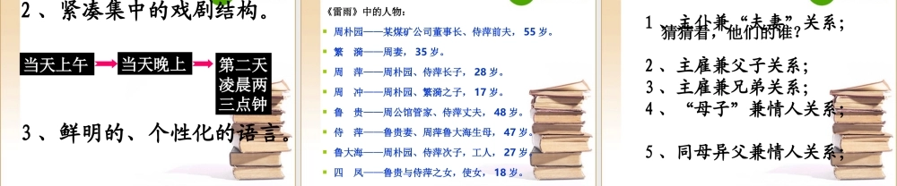 高中语文：39(雷雨)课件(7)(语文版必修4) 课件