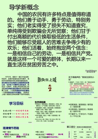 高中语文陈奂生上城课件 人教版 课件