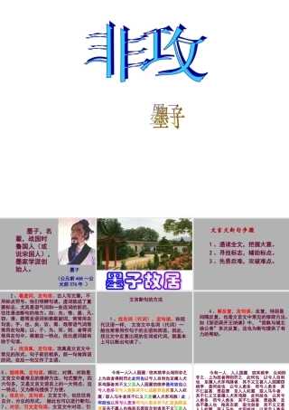 高中语文：112(非攻)课件3套新人教版必修3