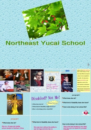 高二英语课件unti17 Disabled Not me人教版 课件