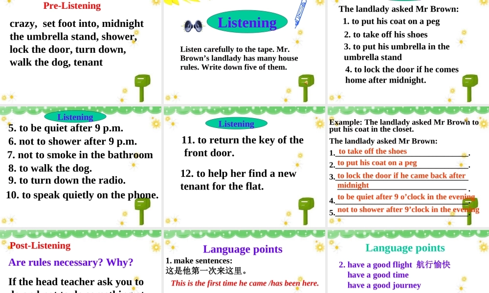 高中英语第一册Unit2 English around the world--Warming up & Listeningppt课件