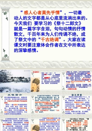 高中语文第四册祭十二郎文ppt1 课件