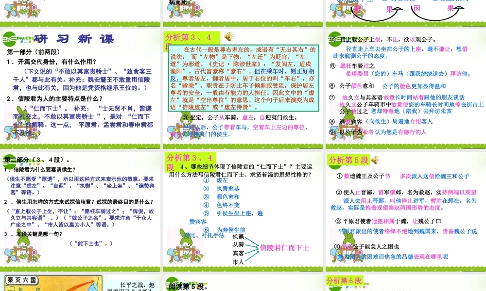 高三语文下册课件 人教版第六册 课件