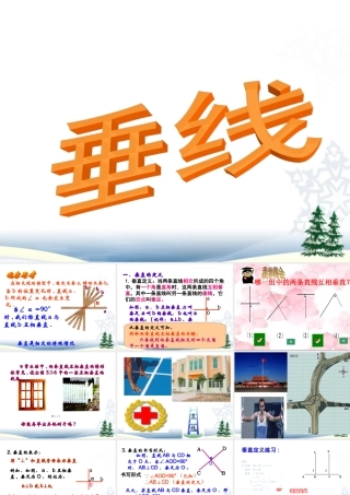 七年级数学下册《垂线》PPT