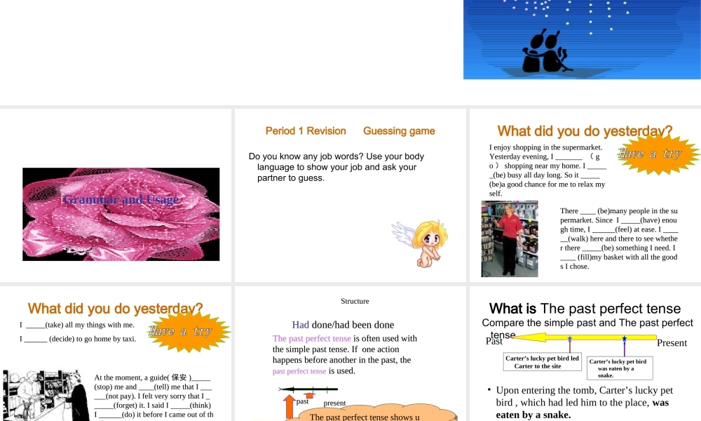 高中英语Unit 3 Amazing people--Grammar[ty]ppt 课件