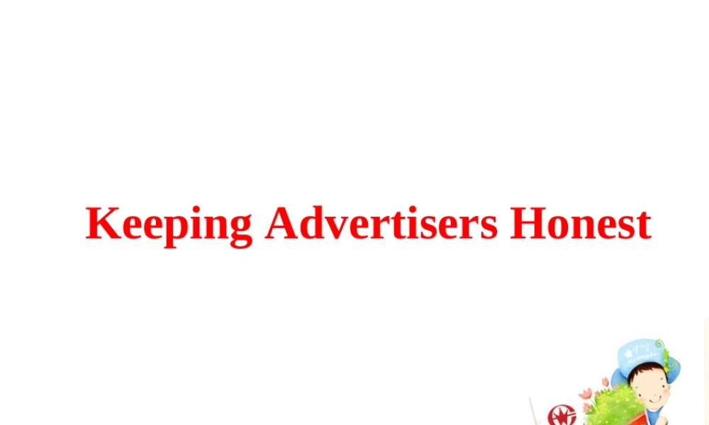 高中英语 Inside advertising-Using language课件 新人教版选修9 课件