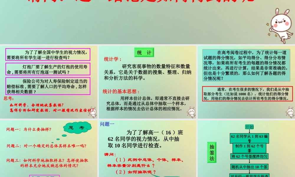 高中数学 第二章 统计 211 212 抽样方法课件 苏教版必修3 课件