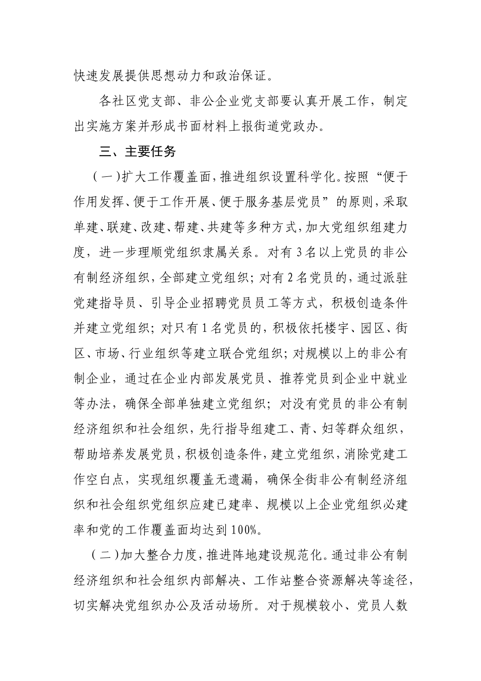 建立非公有制和社会组织建设实施方案_第3页