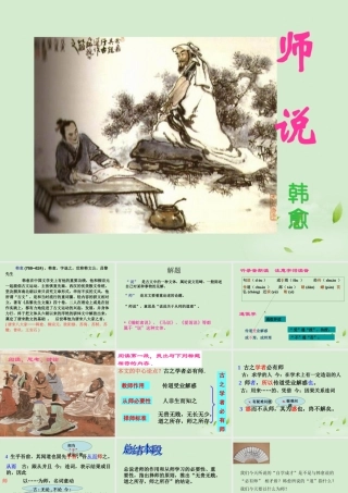 高中语文 师说课件3课件 苏教版必修1 课件