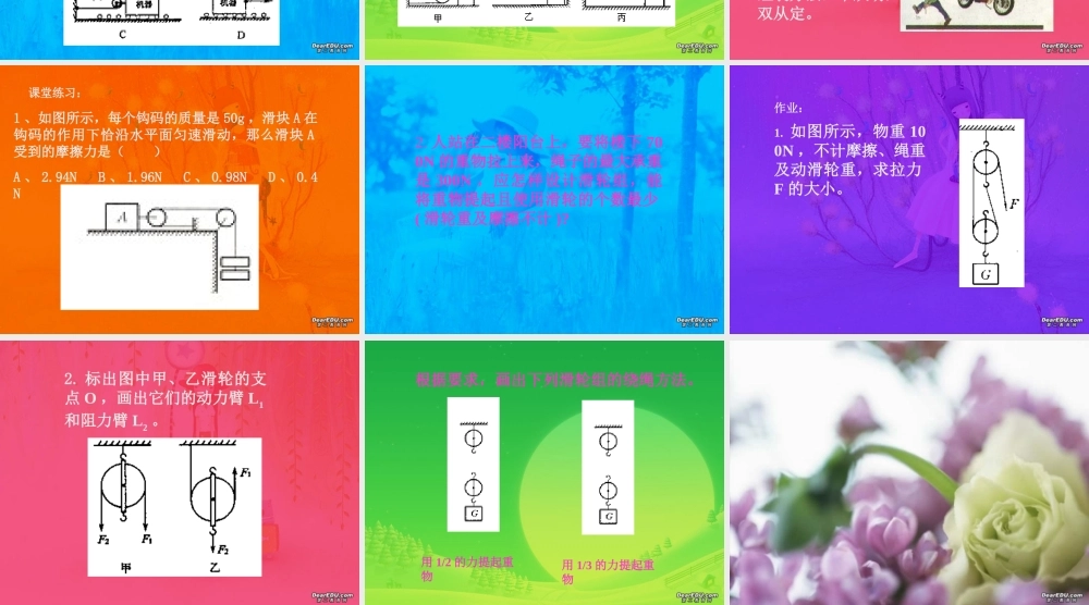 第十一章 滑轮 课件示例 苏科版 课件