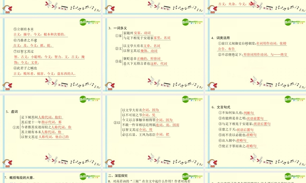 高中语文 第13课 与高司谏书第1课时同步教学课件 语文版必修4 课件