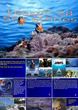 高中英语模块三 Unit 7 The sea Lesson 28 Sea stories 精品课件(北师大版)