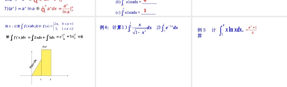 高中数学 16微分的基本定理2课件 新人教A版选修2-2 课件