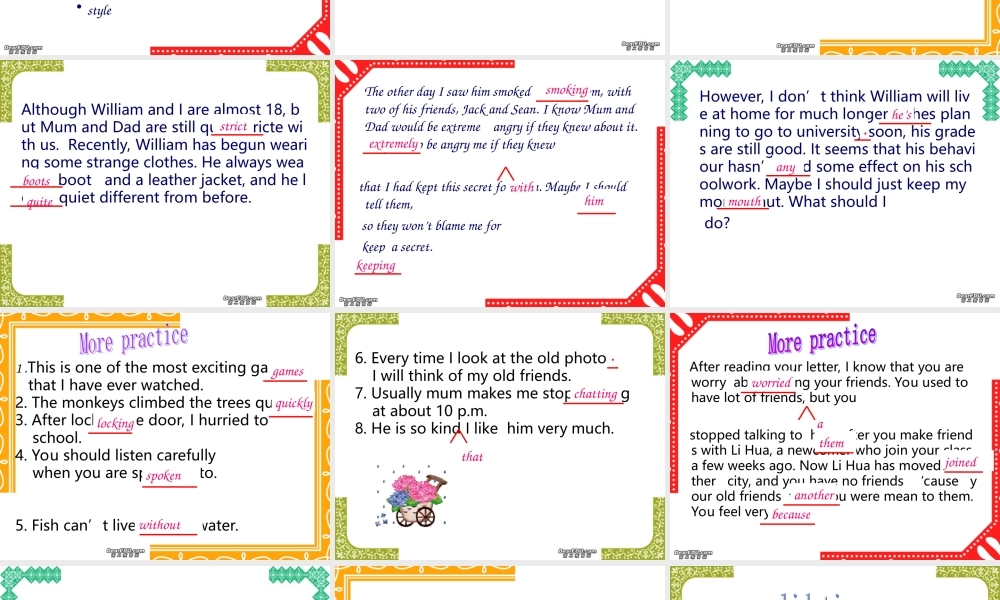 江苏省高二英语牛津英语第五模块Task2课件