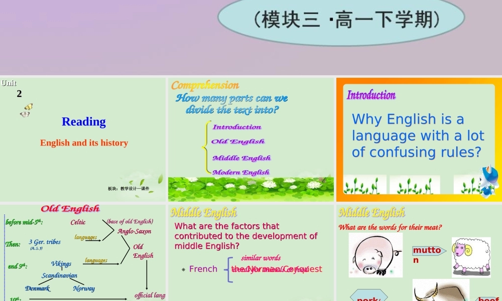 高二英语(Unit2 Reading)课件1 课件