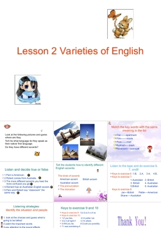 高中英语Unit 19 Lesson 2 Variety of English课件2 北师大版 选修7 课件