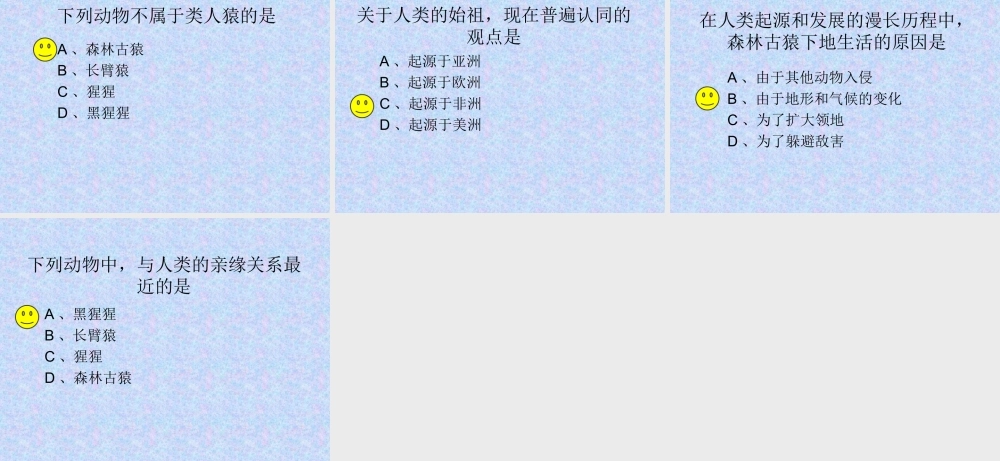 人类起源和发展的课件
