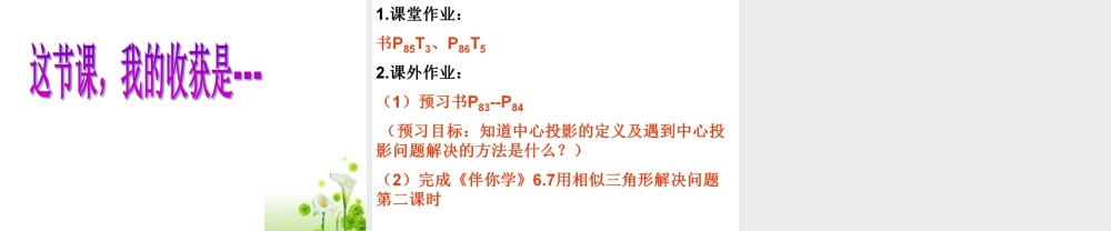 6.7--用相似三角形解决问题