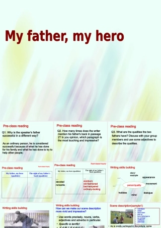 高中英语 My father my hero公开课课件