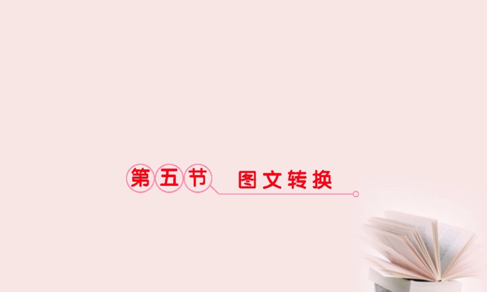 福建省高考语文 第二部分 专题四 第5节 图文转换考点整合课件