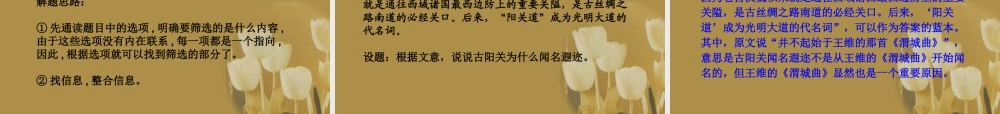 浙江省高考语文一轮总复习 第二章 论述类、实用类文本阅读课件