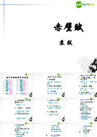 高中语文(赤壁赋)教学课件 鲁教版必修2 课件